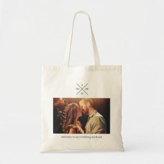 Tote Bag Monogramme de jour de mariage