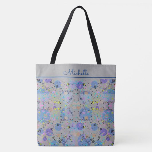 Tote Bag Monogramme de la diversité chic (Devant)