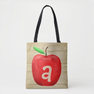 Tote Bag Monogramme de la Pomme Rouge