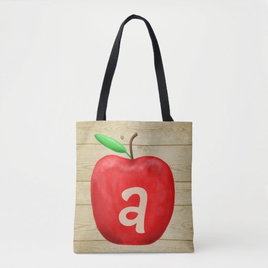 Tote Bag Monogramme de la Pomme Rouge (Devant)