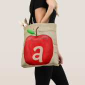 Tote Bag Monogramme de la Pomme Rouge (De près)