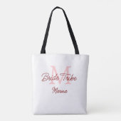 Tote Bag Monogramme de la tribu de la mariée simple mini-ro (Dos)