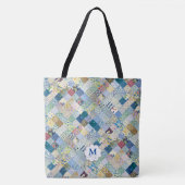 Tote Bag Monogramme de mise en page vintage (Devant)