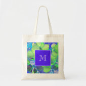 Tote Bag Monogramme de motards vert vert désert Pear Cactus (Devant)