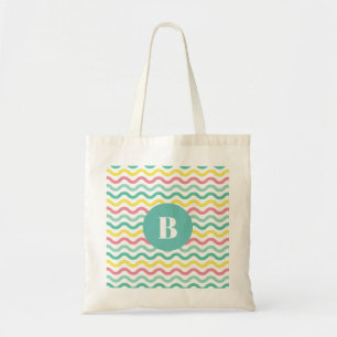 Tote Bag Monogramme de Motif clair et coloré