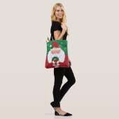 Tote Bag Monogramme de Noël Eve Père Noël (Sur le modèle)