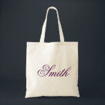 Tote Bag monogramme de nom personnalisé<br><div class="desc">Ce nom personnalisé monogramme mignon sac fourre-tout vintage est la meilleure idée de cadeau pour mariée et demoiselle d'honneur chez les mariages.</div>