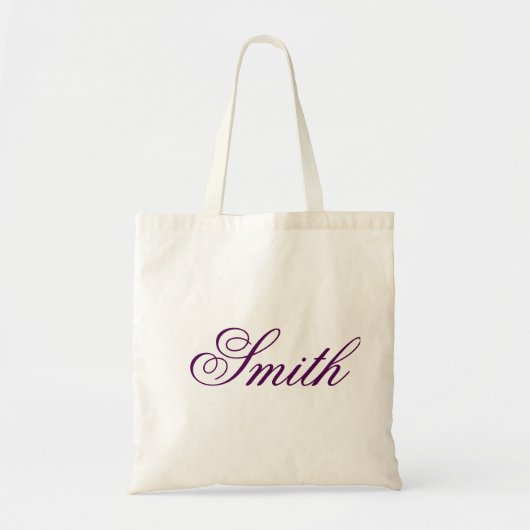 Tote Bag monogramme de nom personnalisé (Devant)