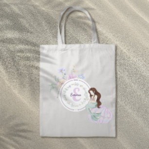 Tote Bag Monogramme de sirènes lunaires
