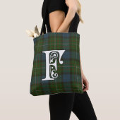 Tote Bag Monogramme de tartan de clan de Ferguson (De près)