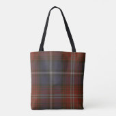 Tote Bag Monogramme de tartan de clan de Harris (Dos)