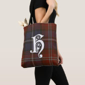Tote Bag Monogramme de tartan de clan de Harris (De près)