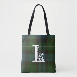 Tote Bag Monogramme de tartan de clan de Lamont