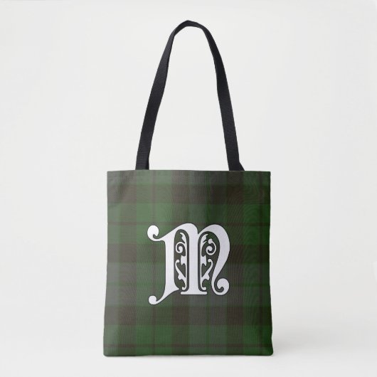 Tote Bag Monogramme de tartan de clan de MacKay (Devant)