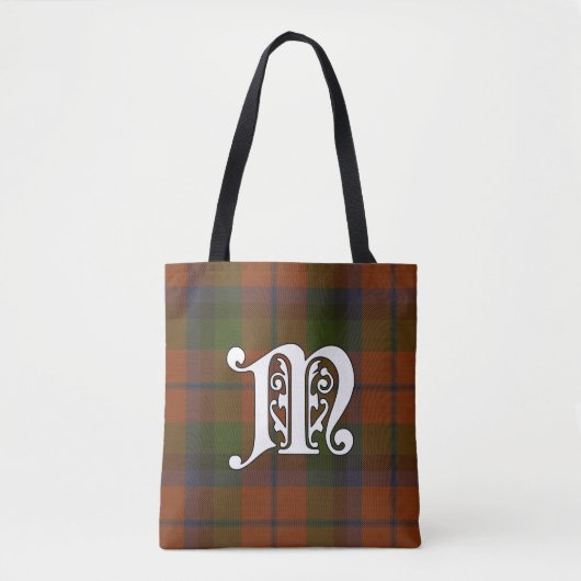 Tote Bag Monogramme de tartan de clan de MacNaughton (Devant)