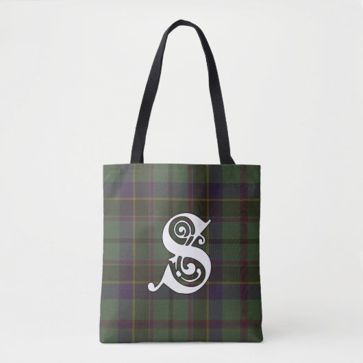 Tote Bag Monogramme de tartan de clan de Stephenson (Devant)