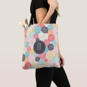 Tote Bag Monogramme d'éclatement floral