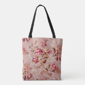 Tote Bag Monogramme design vintage Script Floral (Dos)