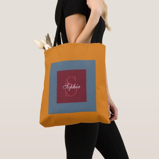 Tote Bag Monogramme d'hiver personnalisé (De près)