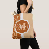 Tote Bag Monogramme d'impression de girafe (De près)