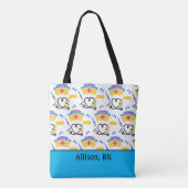 Tote Bag Monogramme d'infirmière coloré (Dos)