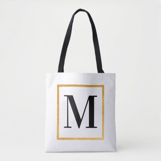Tote Bag Monogramme d'or (Devant)