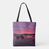 Tote Bag Monogramme du Maine d'Higgins Beach Sunrise (Dos)