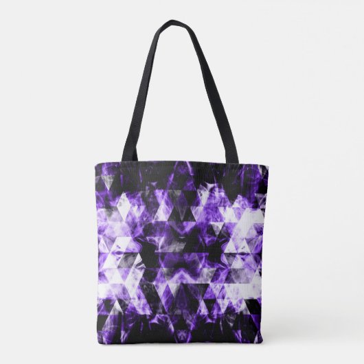 Tote Bag Monogramme électrisant violet brillant (Dos)