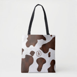Tote Bag Monogramme en cuir occidental de Faux de peau de