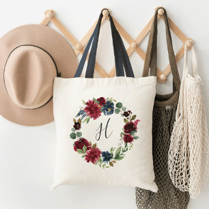 Tote Bag Monogramme en fleur radieuse