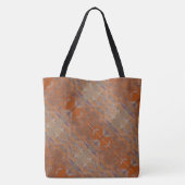 Tote Bag Monogramme en marbre coloré (Dos)