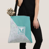 Tote Bag Monogramme et fleurs (De près)