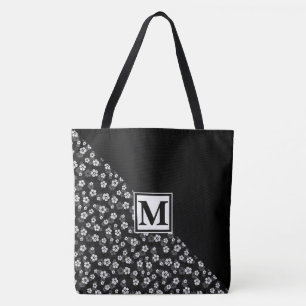 Tote Bag Monogramme et Marguerites
