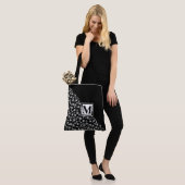 Tote Bag Monogramme et Marguerites (Sur le modèle)