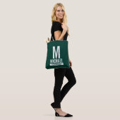 Tote Bag Monogramme et nom du Groomsman personnalisé (Sur le modèle)