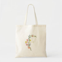 monogramme F mariage fleurs sauvages Shower de mar