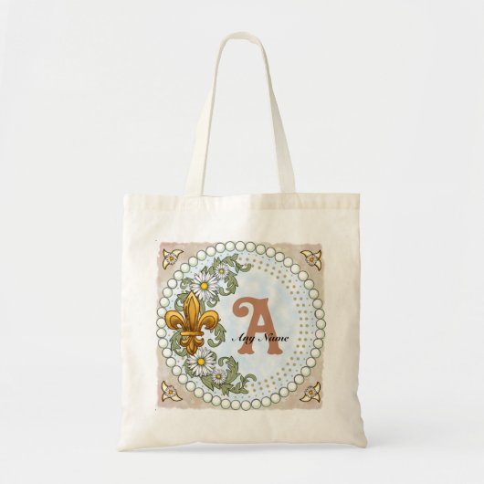 Tote Bag Monogramme Fleur De Lis (Devant)