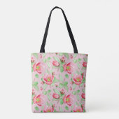 Tote Bag Monogramme Fleur de Pommier Rose (Dos)
