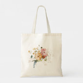 Tote Bag Monogramme Floral Bridesmaid Bachelorette Party ca (Dos)