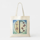 Tote Bag Monogramme floral C (Dos)