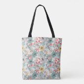 Tote Bag Monogramme Floral de style japonais (Dos)