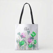 Tote Bag Monogramme floral Ellie (Devant)