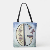 Tote Bag Monogramme floral G (Dos)