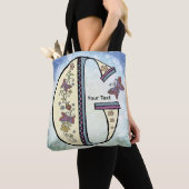 Tote Bag Monogramme floral G (De près)