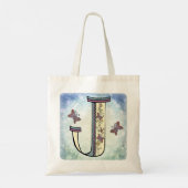 Tote Bag Monogramme floral J (Dos)
