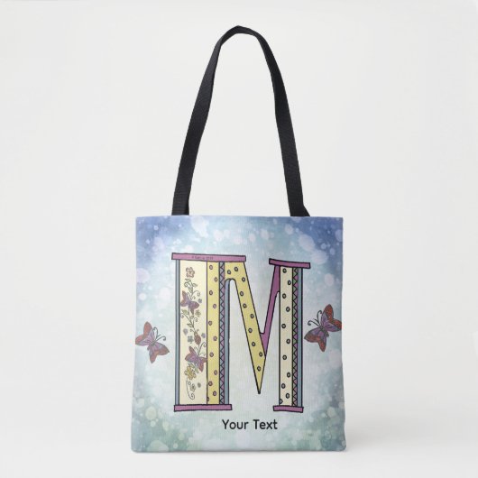 Tote Bag Monogramme floral M (Devant)