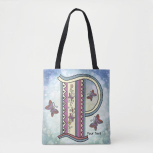 Tote Bag Monogramme floral P