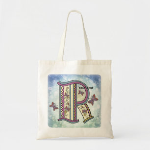 Tote Bag Monogramme floral R