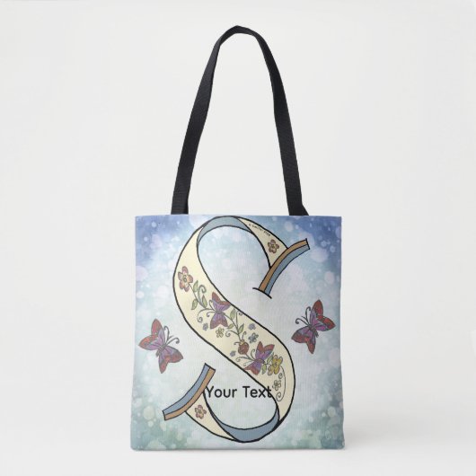 Tote Bag Monogramme floral S (Devant)