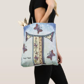 Tote Bag Monogramme floral T (De près)